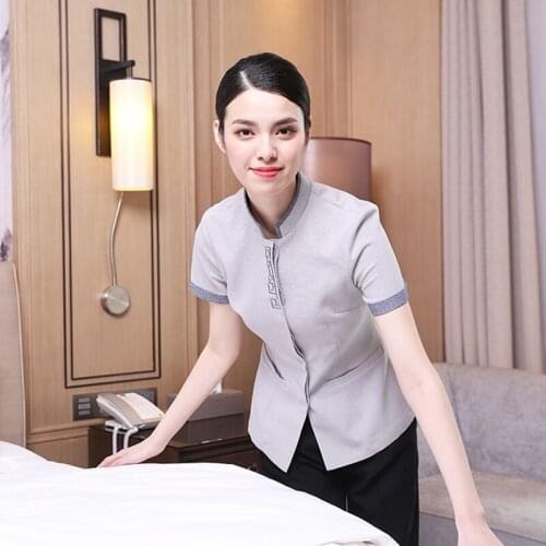 Overalls Cleaners Clothes Cleaner Clothes Hotel Uniform Housekeeping Uniforms Cleaning Service Uniform Waitress Clothing AS507