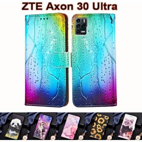 Wallet Card Stand Book Style Flip Leather Back Cases For ZTE Axon 30 Pro Axon 30 Ultra Fundas Coque Hoesje Capa