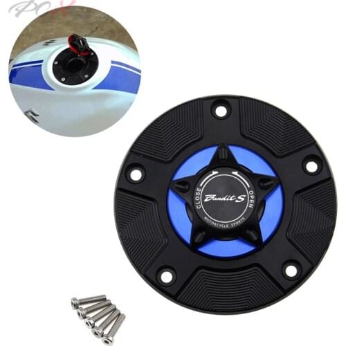 Gas Fuel Tank Cap for GSF650S Bandit S GSF1200S GSF1250S 2007-2012 Bandit Motorcycle CNC Quick Release Cover