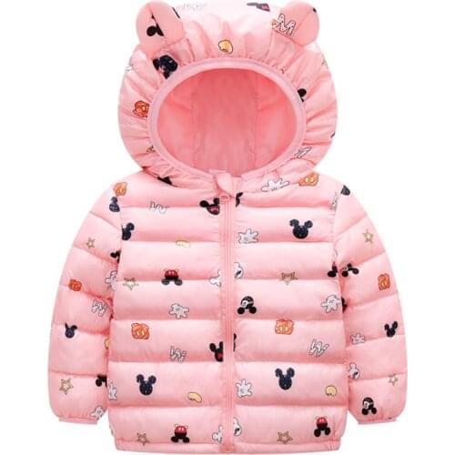 Winter Baby Girls Jacket 2021 Spring Boys Coat For Kids Jacket Xmas Children Hooded light Outerwear 1-6 Years Toddler Girl Coats