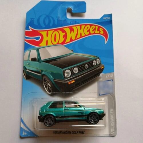 Hot Wheels 1:64 Car VOLK WAGEN GOLF MK2 Car Metal Diecast Model Car Kids Toys Gift