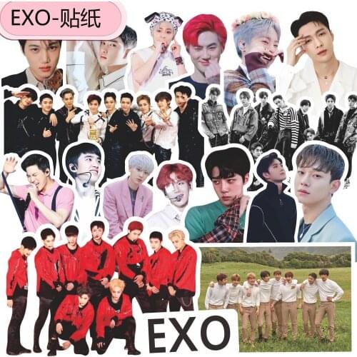 Mens group star hand account sticker EXO-L combination mobile phone sticker member individual sticker package ERRY