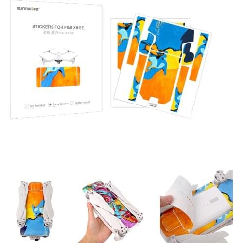 Newest Stickers For Xiaomi FIMI X8 SE PVC Stickers Protective Skin for Xiaomi FIMI X8 SE Drone Accessories