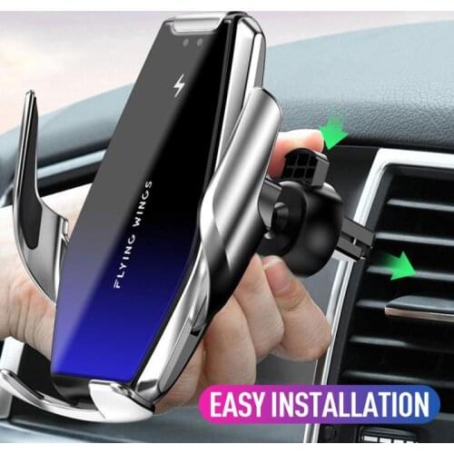 New Car Bracket Car Wireless Charger Intelligent Infrared Sensor 15W Infrared Sensor Automatic Phone Bracket Car accessories