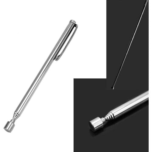 1PC Portable Telescopic Magnet Magnetic Pen Pick Up Nuts and Bolts Promotion Handheld Tools Adjustable Length Silver Tone