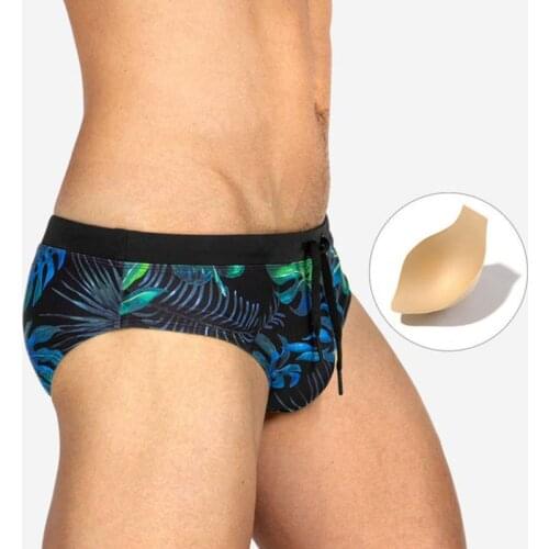 Low Waist Mens Swim Briefs Push-Up Swimsuit Men Swimwear Sexy Swimming Trunks Shorts Board Beach Surfing Maillot De Bain Homme