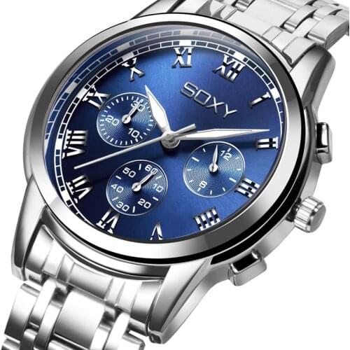 Мужские серебряные часы SOXY China At AliExpress