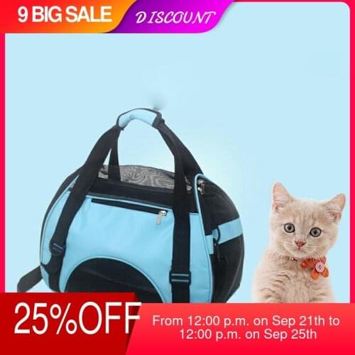 Pet dogs Cat Shoulder bag Travel Cat Dog carrying Bag Pet Carrier Bag Soft Small Breathable Small Pet Handbag cat backpack S/M/L