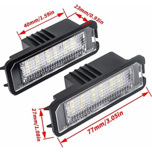 No Error LED License Plate Light for Volkswagen VW Golf GTi MK5 MK6 R32 Rabbit CC EOS Polo Scirocco