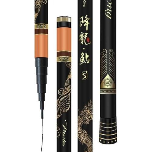 Carbon Telescopic Power Hand Pole Fishing Canne Long Section Catfish Fishing De Pesca Feeder 8/9/10/11/12/13/14/15m Fishing Gear