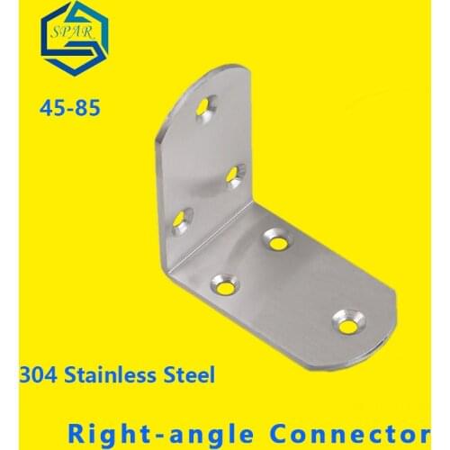 Angle Code L Type Code 90 Degree Right Angle Iron Bracket Shelf Support Table and Chair Connector Thickened Stainless Steel