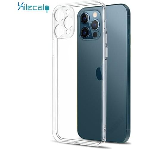 Xilecaly Ultra Thin Clear Phone Case for iPhone 12 Mini 11 Pro Max XR XS X Silicone Soft Back Cover for iPhone 12 11 SE 8 7 Plus