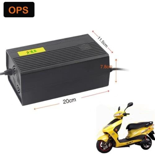 Smart Intelligent 72V 30AH OPS Lead Acid Battery Charger For Electric Bike Bicyle Scooters DC220-240V Output V A Volt