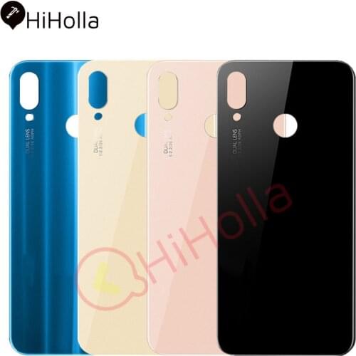 For 5.84" Huawei P20 Lite Back Glass Battery Cover+Camera Lens for Huawei P20 Lite Battery Cover Nova 3e Rear Door Housing Case