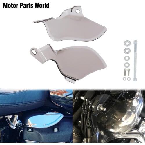 Motorcycle ABS Saddle Shields Heat Deflector Saddle Shields Air Heat Deflector Smoke For Harley Softail Street Bob Fat Boy 18-Up