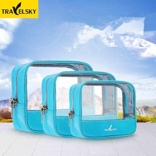 2019 Hot Sale Women Travel Transparent Toilet Bag Woman Makeup Bags Waterproof Cosmetic Bag Portable Wholesale