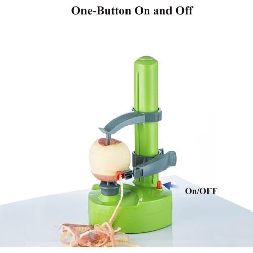 1PC New Electric Spiral Apple Peeler Cutter Slicer Fruit Potato Peeling Automatic Battery Operated Machine