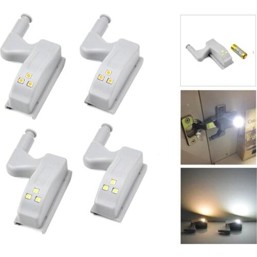 5Pcs Kitchen Cabinet Accessories Inner Hinge Light Auto On/Off Switch Closet Wardrobe Cupboard Night Lighting White/Warm White