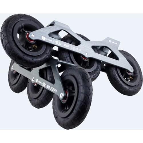 100% Original Powerslide Kizer SUV Speed Skate Frames 3*125mm 295mm With 125mm Chargeable Wheels For 165mm Distance Patines Base