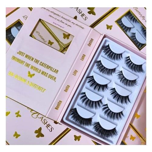 100pcs for 5pcs lashes Customzied Eyelashes Box 3D Mink lashes Package High Quality With tray With Free Fast Express DHL/UPS