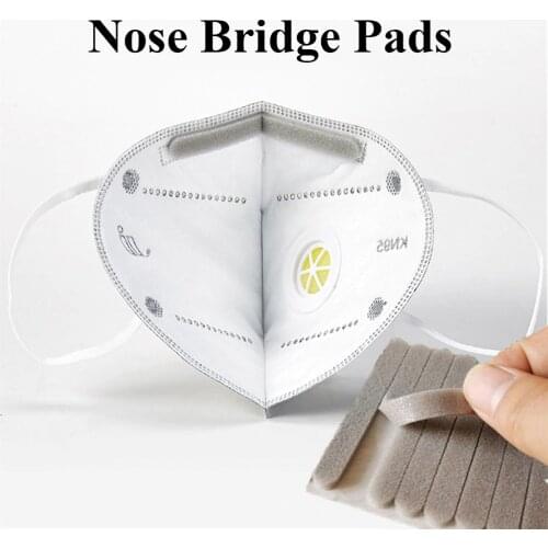 100 Pieces / set Of Masks Sponge Strip Microfiber Foam Anti-fog Nose Bridge Self-adhesive Sponge Pad
