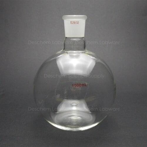1000ml,29/32,Sigle Neck,Flat Bottom Glass Flask,1-Neck,1L,Lab Boiling Bottle