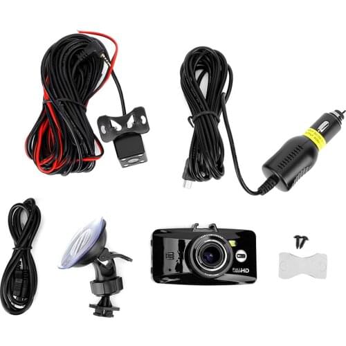1080P HD 2.7 Inch WiFi Wireless Dual Lens Night Vision Driving Video Recorder Reversing Camera