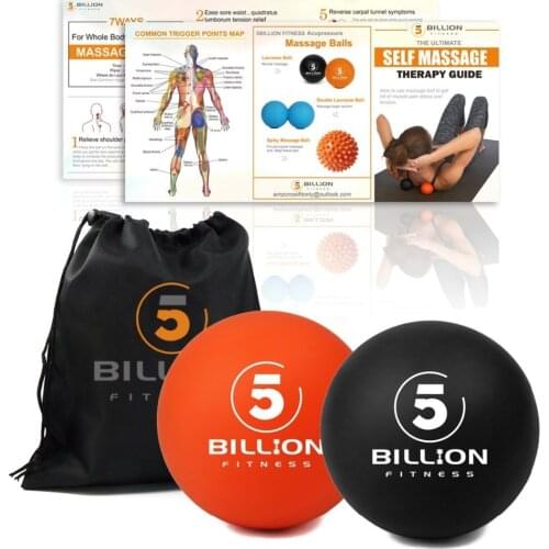 ProCirlce 2PCS Foot Massage Balls Rubber Lcrosse Balls For Trigger Point Massage Fitness Exercise Rehab Physiotherapy