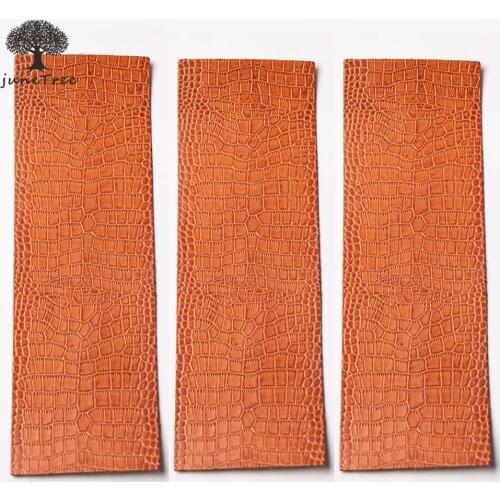 3pcs Leather hide cow skin genuine leather 1.5mm cowhide emboss yellow DIY bag shoes tanned leather good for bag wallet purse