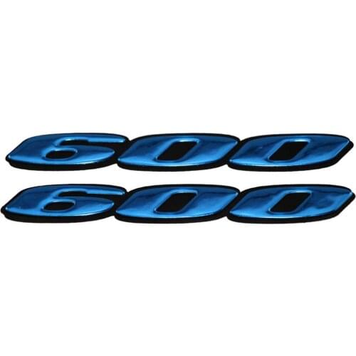KODASKIN Motorcycle Raised 600 3D Emblem Sticker Decals emblem For GSXR600 K4 K6 K7 K8 K9 L1 105*15MM