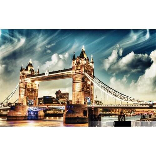 Custom photo 3d room wallpaper London bridge construction painting home improvement 3d wall murals wallpaper for walls 3 d