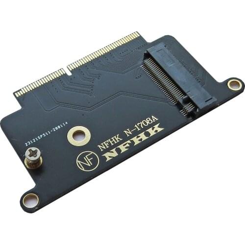 50pcs M2 SSD Adapter Macbook A1708 NVMe PCIe M.2 NGFF SSD for Apple 2016 2017 MacBook Pro A1708 SSD Adapter Convert Card N-1708A