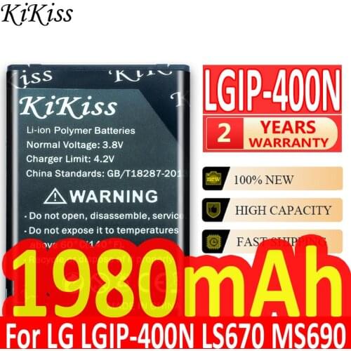 1980mAh Big Power Battery for LG GX500.GM750,GT540,GT500S,p505,p506,LW690,us760,vm670.P500, P503 LGIP-400N LGIP 400N LGIP400N