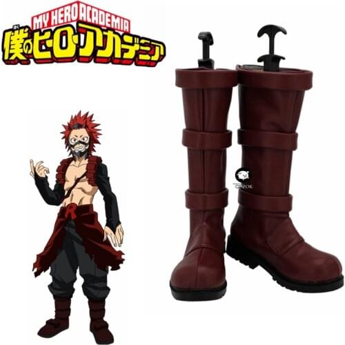 Anime Boku no Hero My Hero Academia Eijiro Kirishima Cosplay Boots Shoes Party Cosplay Boots Custom Made Shoes