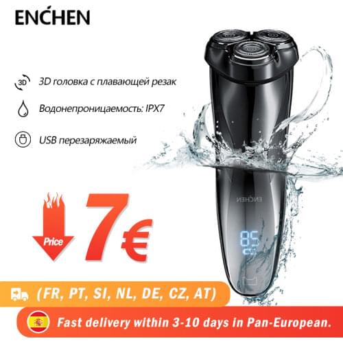 Professional Electric Shaver for Men 3D Triple Floating Blade Razor Shaver USB Rechargeable Fast Charging Beard Machine Travel