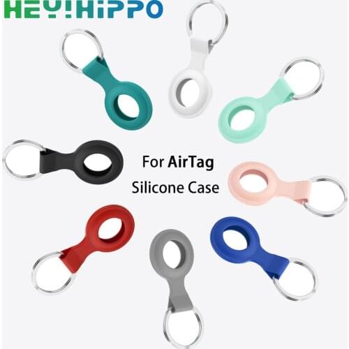 2021 For Apple Airtag Case Silicone Protective Sleeve Cover Keychain Airtags-tracker 1PC Silicone Case For Airtags Accessories