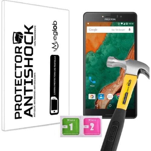 Screen protector Anti-Shock Anti-scratch Anti-Shatter compatible with Prixton Smartphone C64 Q