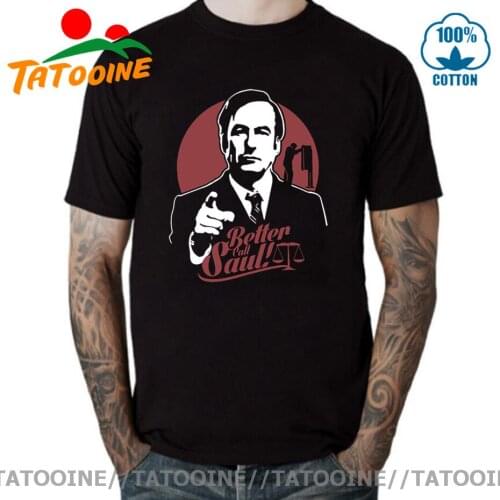 Tatooine Better Call Saul Breaking Bad Walter White T-Shirts for Men Funny Cotton Tee Shirt Round Collar T Shirts Brand Clothing