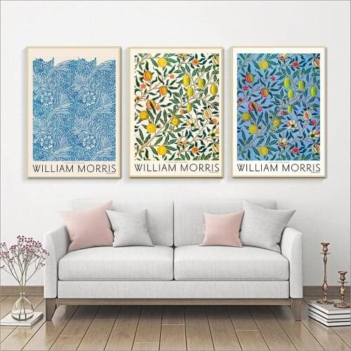 William Morris Canvas Print The Victoria and Albert Museum Exhibition Poster London Underground Art Nouveau Painting Wall Decor