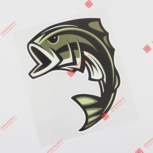 Interesting Car Sticker Fish Superior Quality PVC Decals KK Vinyl Decal Motorcycle Accessories Car Waterproof Windshield