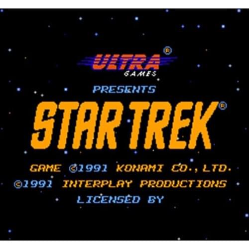 Star Trek - 25th Anniversary 60 Pins English Version Game Cartridge for 8 Bit 60pin Game Console