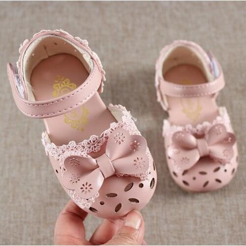 KEYI TODO Sandals baby sandals kids sandal for girl Toddler Infant Kids Baby Girls Elegant Bowknot Flower Princess Shoes C662