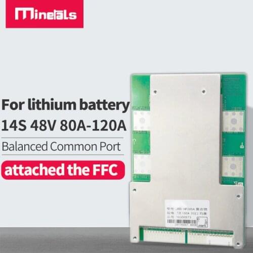 14s 48v BMS PCM 80a 100a 120a Li Lipo with balance Battery Protection Board Energy Storage BMS electric scooter battery bms