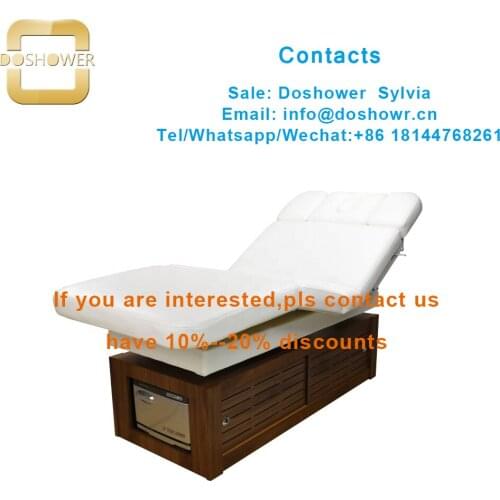 Massage room furniture with v3 massage bed for electric facial massage table bed
