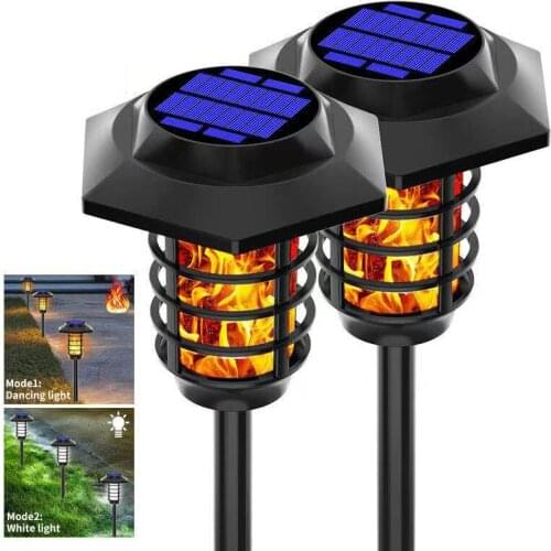 LED outdoor multi-function solar waterproof flame light garden landscape lighting lawn torch light roof window shop home