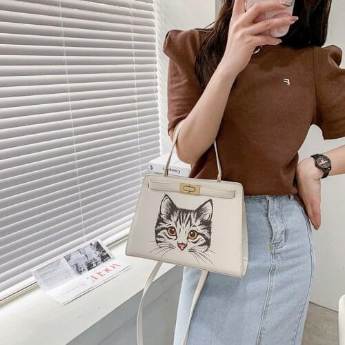 Purple Spirit Bird - Fashion Shoulder Bag Designer Women Crossbody Bags Female Leather White Hand Bags for Women Brand 2021