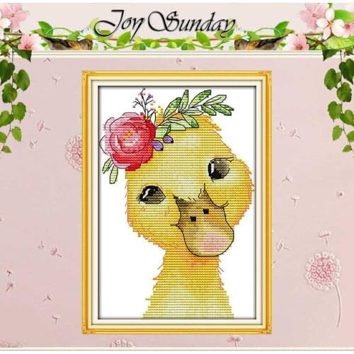 Beautiful Little Yellow Duck Counted Cross Stitch 11CT 14CT Cross Stitch Set Wholesale Cross-stitch Kit Embroidery Needlework
