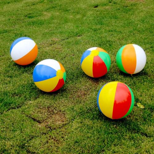 30 cm Rainbow Inflatable Ball Balloon Swimming Pool Play Party Water Game Balloon Beach Children Sports Ball Salesman Fun Toys