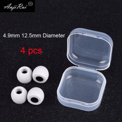 4pcs /2pair.ANJIRUI TS400 M 4.9mm 12.5mm insulation foam tips for in-ear earphone headset earphones enhanced bass C set Ear Pads
