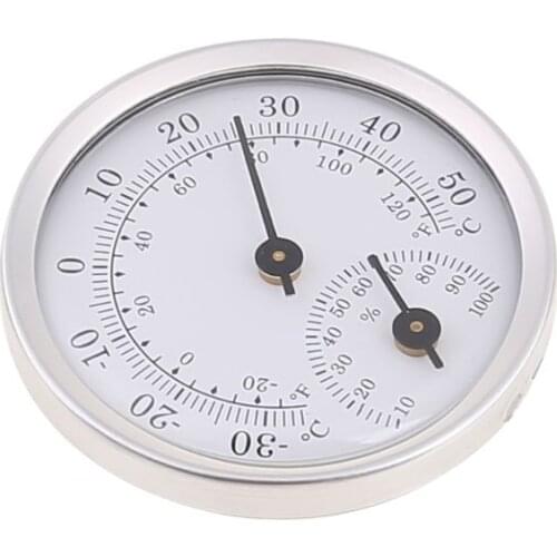Wall Mounted Temperature Humidity Meter Thermometer & Hygrometer For Sauna Room Household E7CB